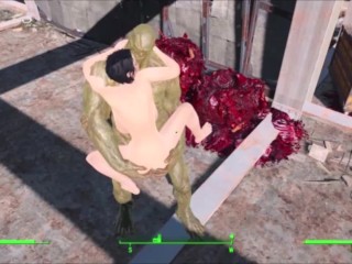 Amazon Jumps on Big Dick Mutant Then Multiple Orgasm Fast Rough Hard|Fallout 4 Sex Mods