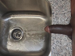 Black dick sink piss