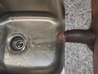 Black dick sink piss