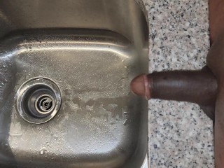 Black dick sink piss