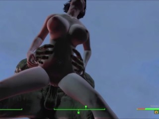 Vault Girl Bends Over For Huge Hot Monster Cock Dodstyle |Fallout 4 Animation Sex Mod