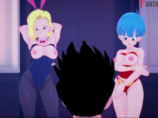 Dragon Ball Zex | Part 4 | Android 18 and Bulma threesome | Full movie on Patreon