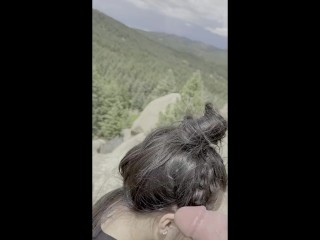 Sucking and Fucking Camping in Colorado with my teenage Colombian Girlfriend