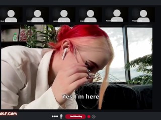 Everyone saw how my boyfriend fucks me in Zoom - MollyRedWolf