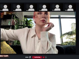 Everyone saw how my boyfriend fucks me in Zoom - MollyRedWolf