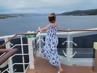 Huge Titted Mistress Thursday step Mommy on a crusie ship between filming new Content in her Cabin