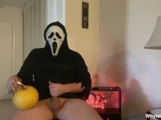 GHOST FACE FUCKs Pumpkin For Casey Becker on HALLOWEEN!!  SCREAM XXX PARODY