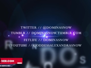 Gloryhole Assignment - Goddess Alexandra Snow