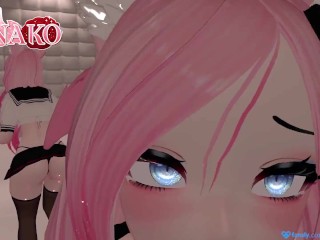 Stuck in a Padded Room with a CAT GIRL, She gets HORNY and SUCKS your COCK!! UPSKIRT PREVIEW!!!