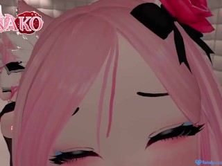 Stuck in a Padded Room with a CAT GIRL, She gets HORNY and SUCKS your COCK!! UPSKIRT PREVIEW!!!