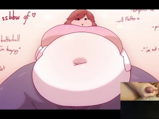 HUGE Sloshing Stuffed Bellies - Big Gurgling Belly Hentai Reactions