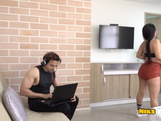 Big Ass Latina Sister Rims step bro's Ass and gets Fucked