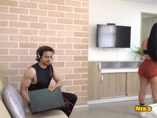 Big Ass Latina Sister Rims step bro's Ass and gets Fucked