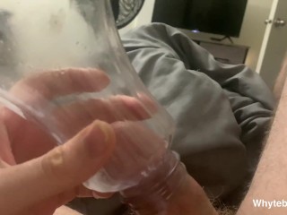 Thick Hot SPERM BANK sample Deep in BOTTLE So you can TASTE IT!