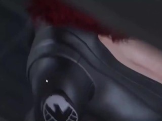 Scarlett Johansson Black Widow Cum Control Blowjob Realistic Animation