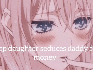 Step daughter seducing daddy for money for the mall