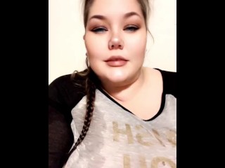 BBW tries to cum faster than friend can shower