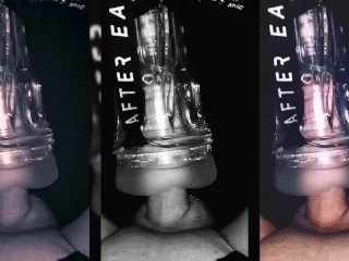 16:9 tripple times cock milking fleshlight machine sex