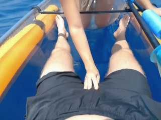 Pretty aqua princess got a juicy cumshot | SEX IN THE MIDDLE OF OCEAN