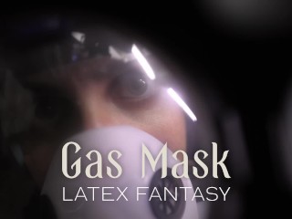 Gas Mask Latex Fantasy - Intense Femdom POV JOI