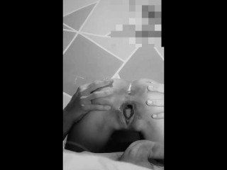 Brazilian amateur giving her tiny pussy to a giant dick