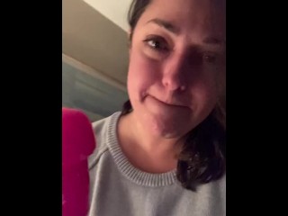 Bambi practices deepthroat skillz