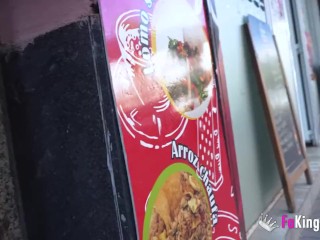 Your neighbour is LOOSE! Lorena Lopes eats a CUM STAINED CHICKEN