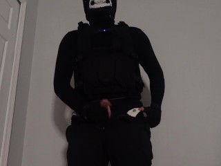 Masked Ghost Cosplayer Loves Cumming (heavy breathing)