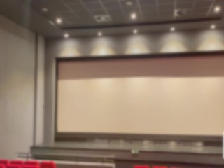Risky Blowjob In The Movie Theater with flashing in Shoping Mall