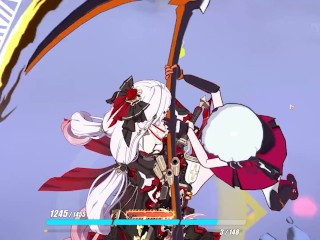 Lunar Vow: Crimson Love Theresa ryona - Honkai Impact 3rd