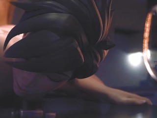 Overwatch porn Dva, Tracer, Widow licks Mercy's pussy Rule34 3D Hentai Animation