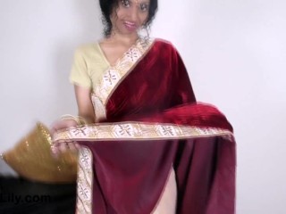 Horny Indian Stepmom Seducing Her Stepson Virtually On Webcam Show