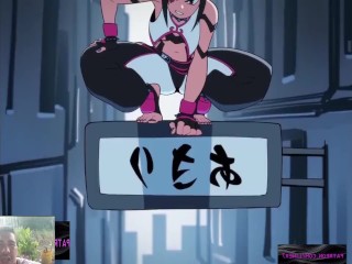 Ryu and Juri have a fight and it ends in a good hentai fuck, rating 10/10 rate