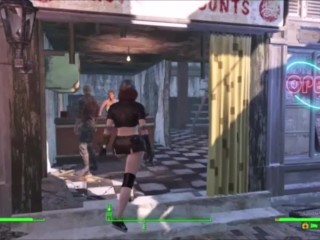 Redhead Orgasm Queen Double Fucked In Bar | Fallout 4 Sex Animation Mods