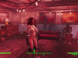 Redhead Orgasm Queen Double Fucked In Bar | Fallout 4 Sex Animation Mods