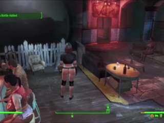 Redhead Orgasm Queen Double Fucked In Bar | Fallout 4 Sex Animation Mods