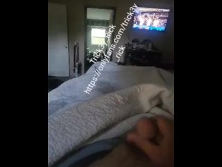 Quick morning wood cum shot