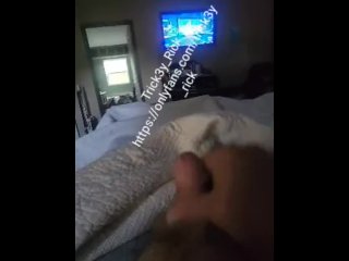 Quick morning wood cum shot