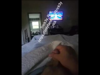 Quick morning wood cum shot