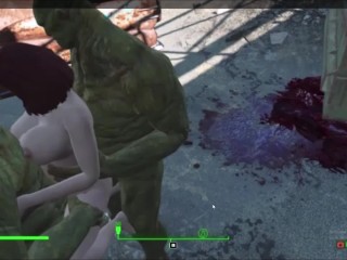 Orgasmic Redhead Gang Fucked Everywhere | Fallout 4 Mod Sex Animation