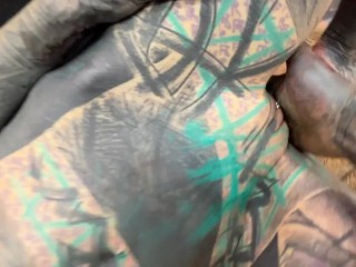 Girl gets fucked from Tattoo Artist after the session in the Studio