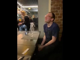 Sissy faggot eating cat food at restaurant with Mistress. Full video on my Onlyfans ( link in bio)