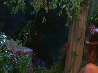 By masturbating outdoors the Asian brunette seduces him into having a passionate love making session