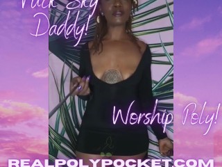 Fuck Sky Daddy Worship Poly Ebony Femdom Findom Goddess TRAILER