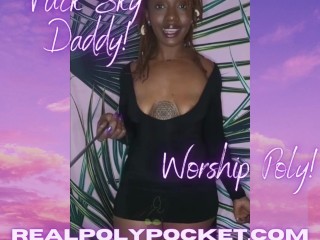 Fuck Sky Daddy Worship Poly Ebony Femdom Findom Goddess TRAILER