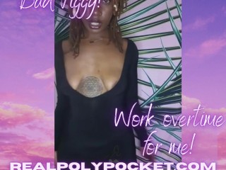 Bad Piggy Work Overtime For Me Ebony Findom Poly Pocket TRAILER