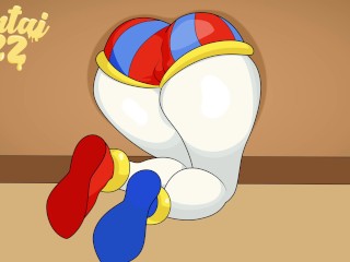 POMNI GETS STUCK AND RECEIVES A CREAMPIE (THE AMAZING DIGITAL CIRCUS)