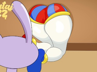 POMNI GETS STUCK AND RECEIVES A CREAMPIE (THE AMAZING DIGITAL CIRCUS)