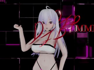 Sexy Haku Red MMD Blender Render 1772