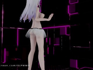 Sexy Haku Red MMD Blender Render 1772